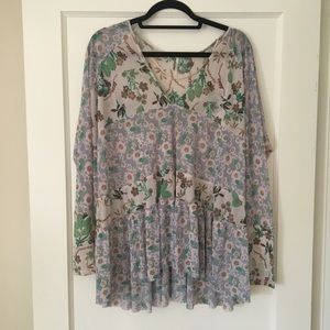 Free People Floral Top